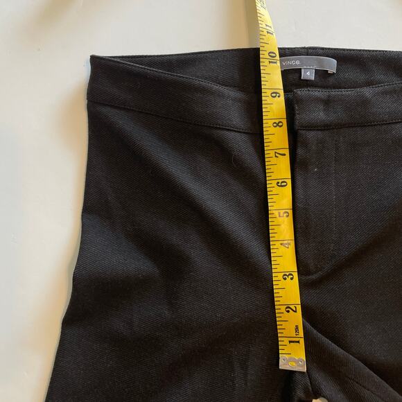 VINCE Skinny Pants Womens Size 4 Dark Brown Mid Rise Zip Ankle Stretch Casual - Picture 7 of 8